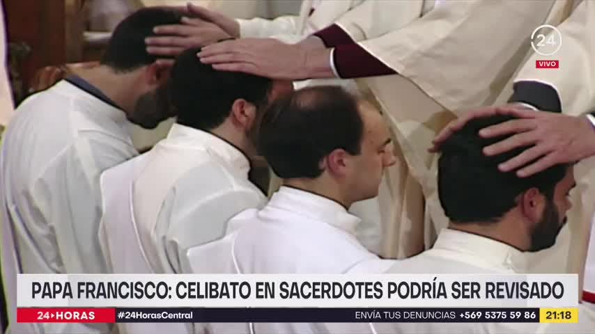 Papa Francisco: celibato en sacerdotes podría ser revisado