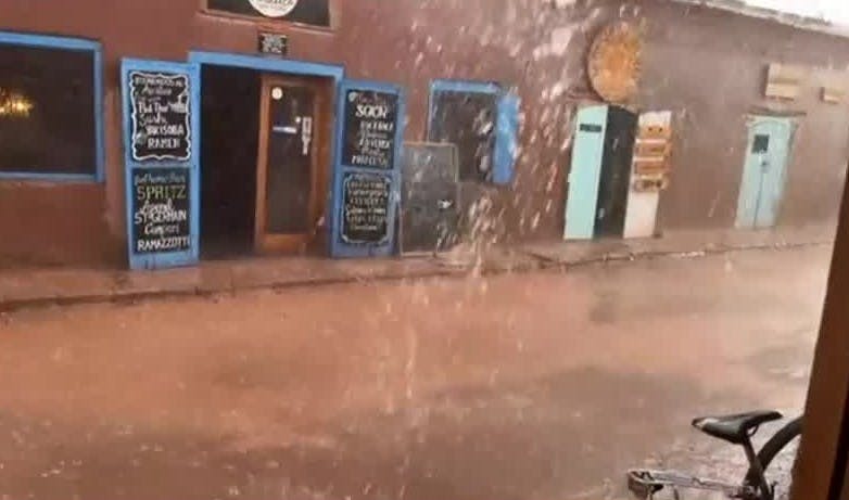 Intensas lluvias en San Pedro de Atacama