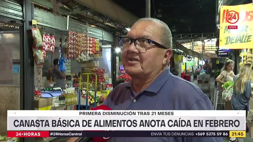Canasta básica anota caída en febrero: Primera disminución en 21 meses
