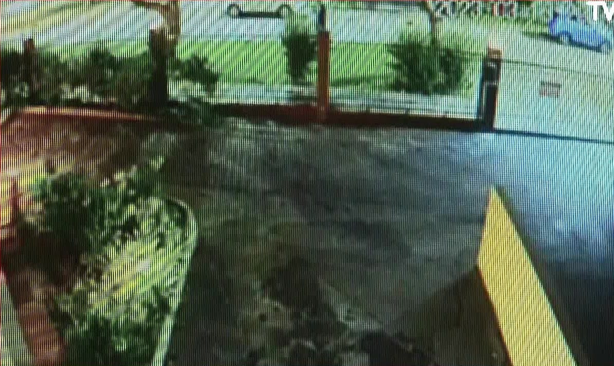 Mujer se subió al techo de su auto para evitar robo 