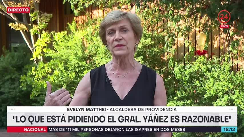 Evelyn Matthei: “Las policías necesitan más facultades y mayor protección”