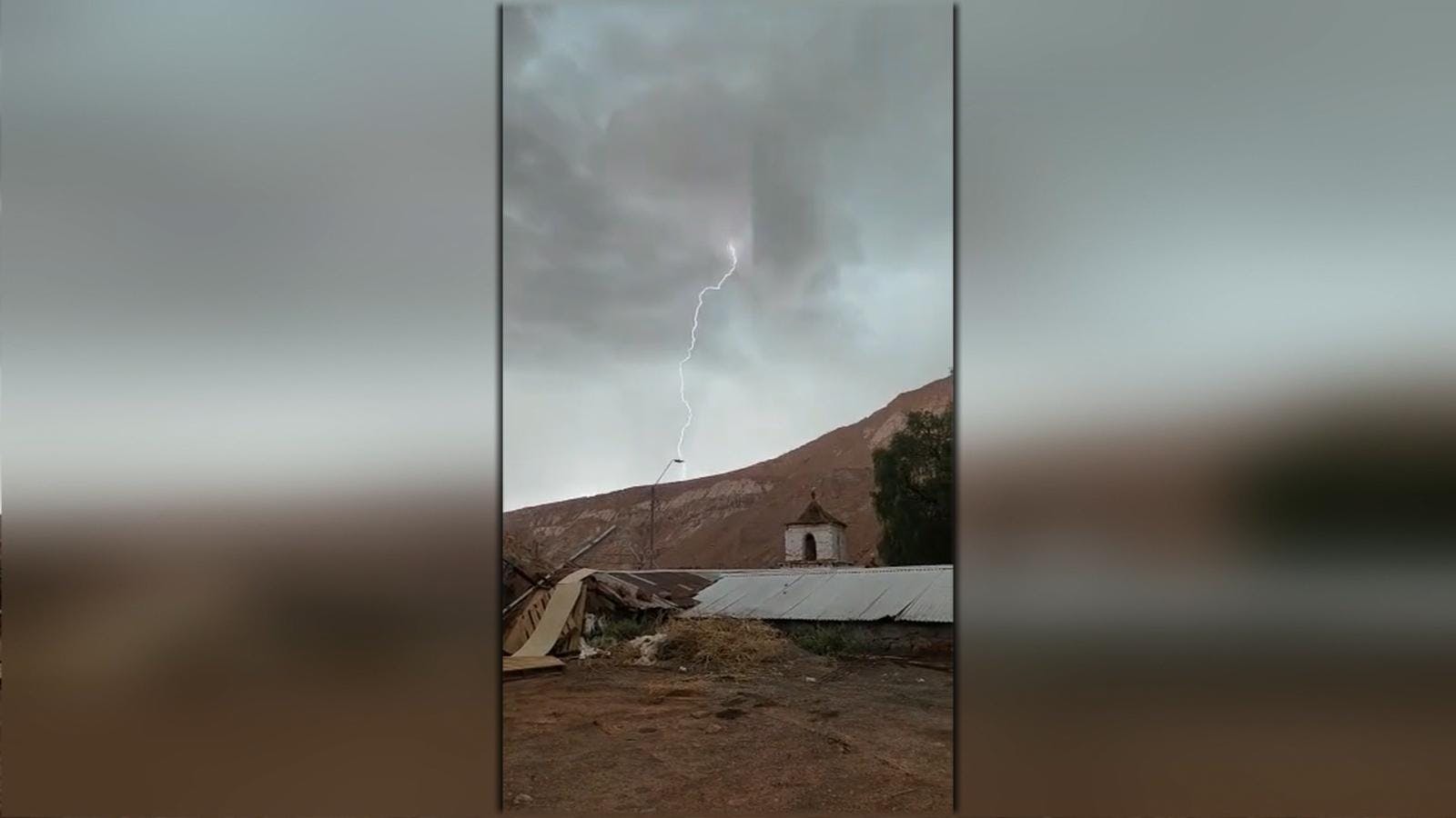 Una leve pero inusual llovizna se registro esta mañana en Antofagasta