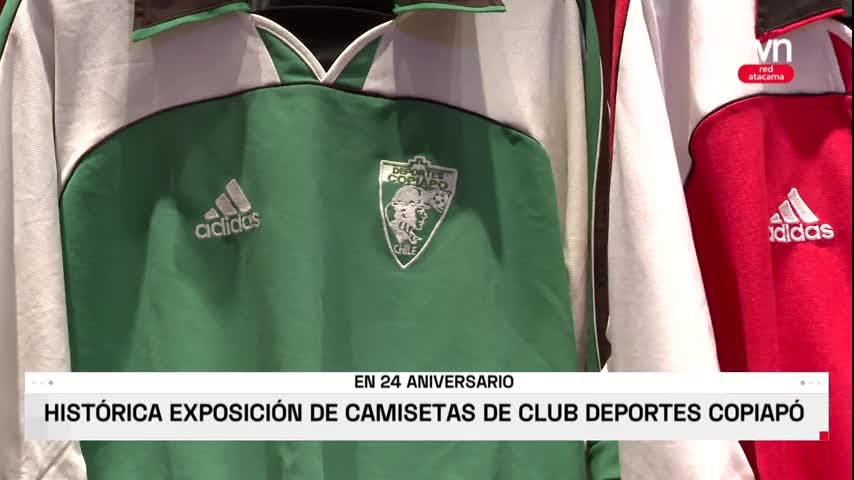 Histórica exposición de camisetas del Club Deportes Copiapó