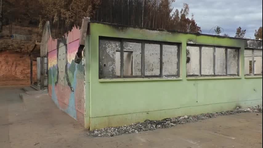 Escuela de Santa Juana afectada por los incendios, será reconstruída