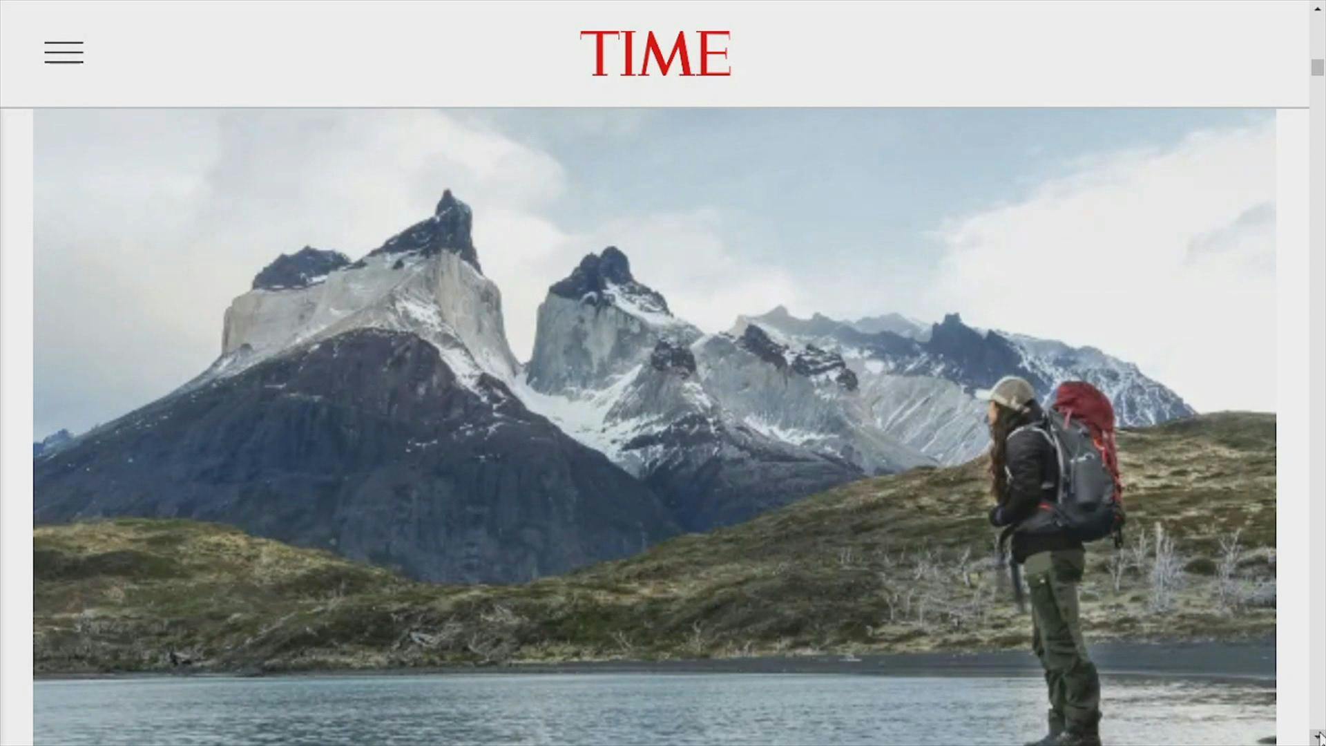 Torres del Paine escogido en ranking revista Time