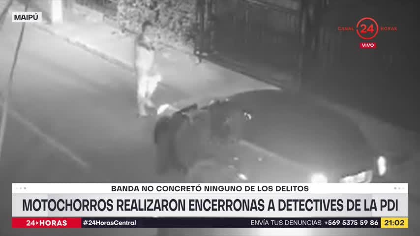 Motochorros realizaron encerronas a detectives de la PDI