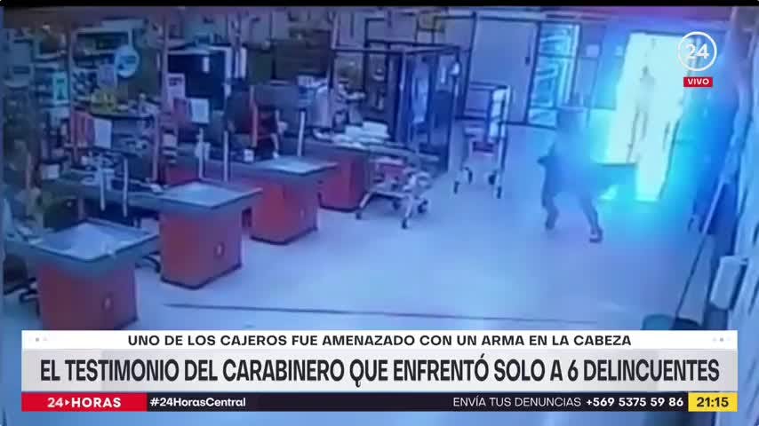 El testimonio del carabinero que enfrentó a 6 delincuentes en su día libre