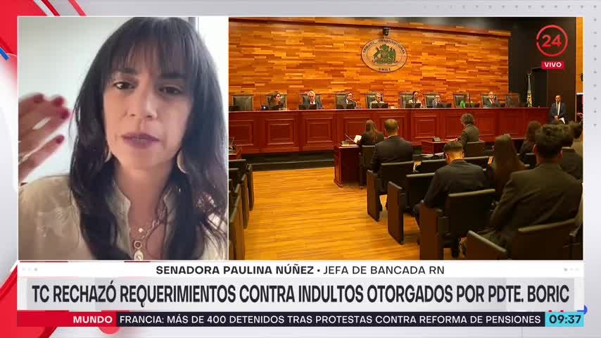 Senadora Ñúñez se refiere a la vía adtva. para invalidar indultos