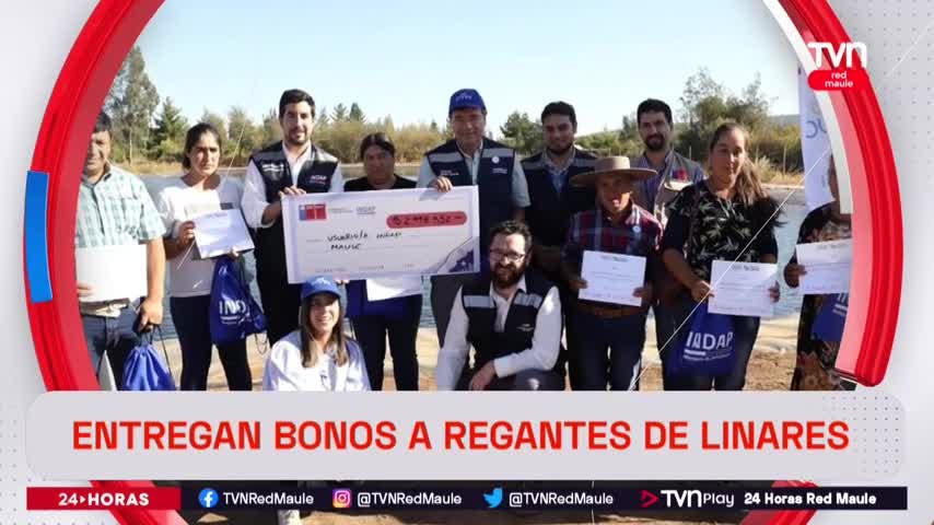 Entregan bonos a regantes de Linares
