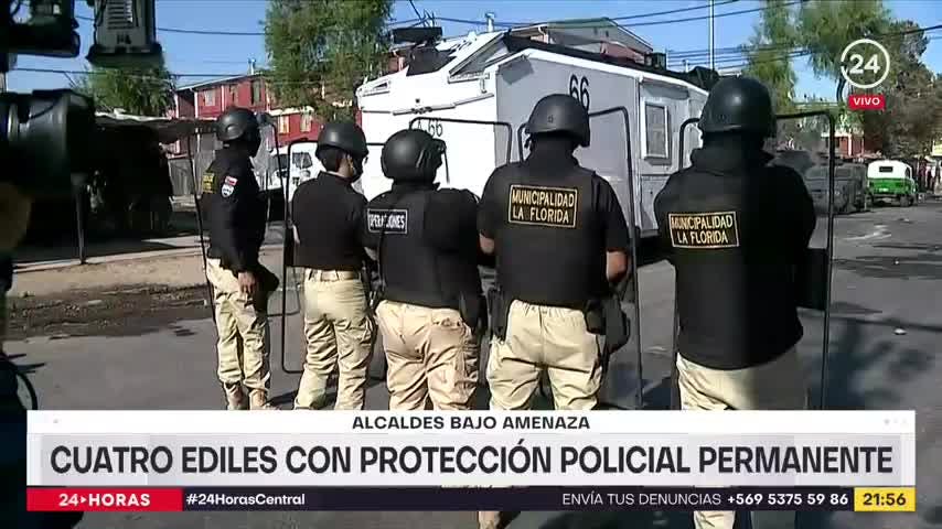 Cuadro ediles con protección policial permanente