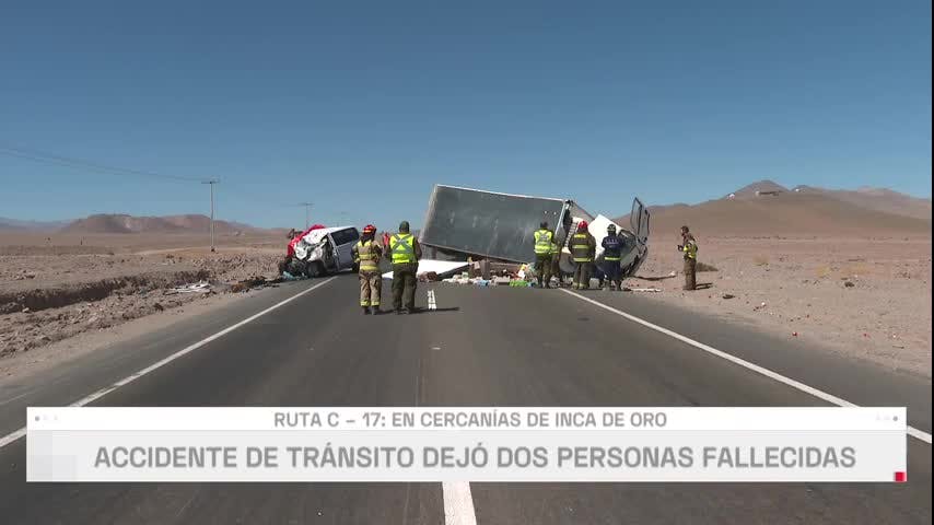 Accidente de tránsito dejó dos personas fallecidas