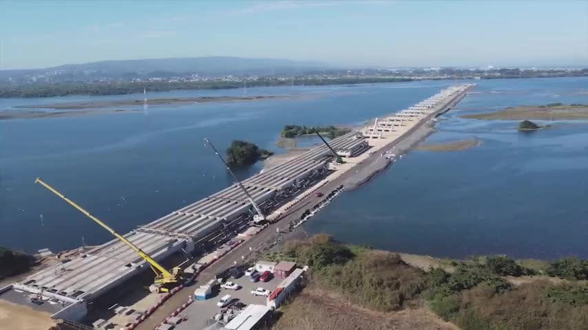 Puente Industrial presenta 40% de avance