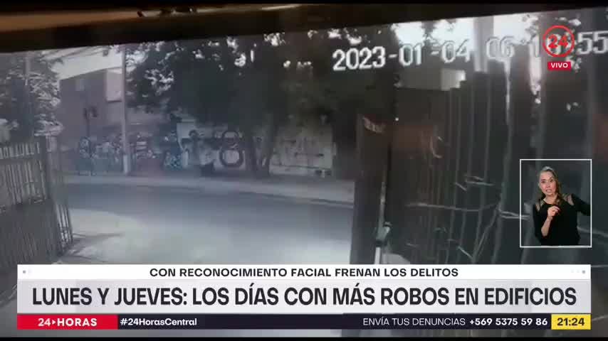 Lunes y jueves, los días con más robos en edificios