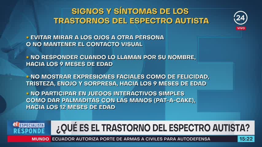 El Especialista responde: ¿Qué es el Trastorno del Espectro Autista?