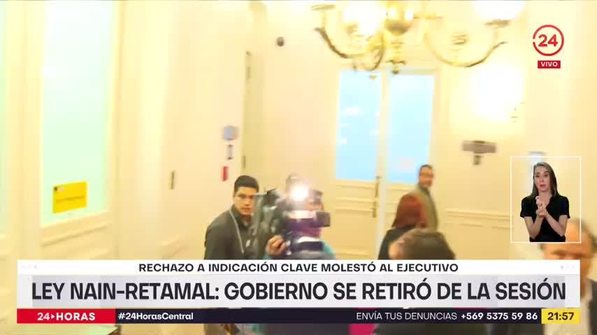 Ley Nain-Retamal: Gobierno se retiró de la sesión