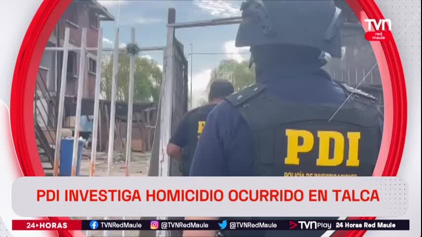 PDI investiga homicidio ocurrido en Talca