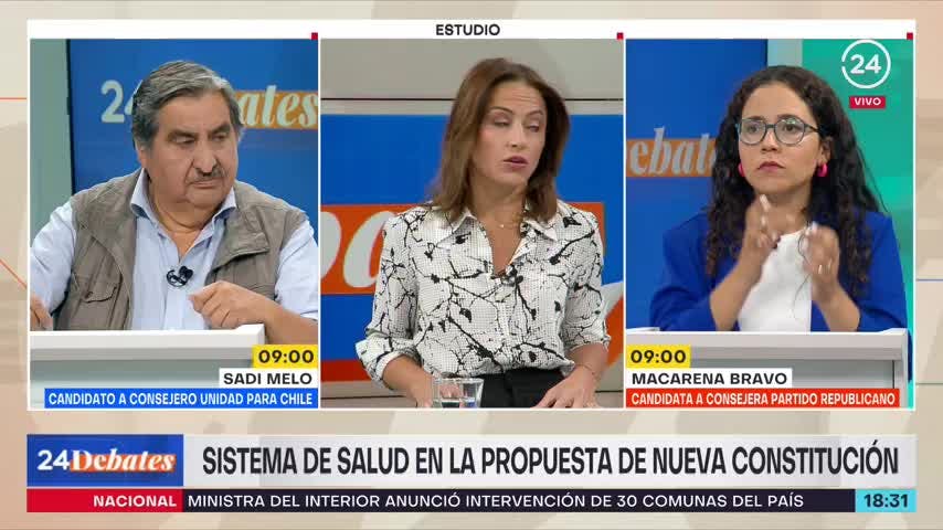  24 Debates: Sistema de Salud según Sadi Melo y Macarena Bravo