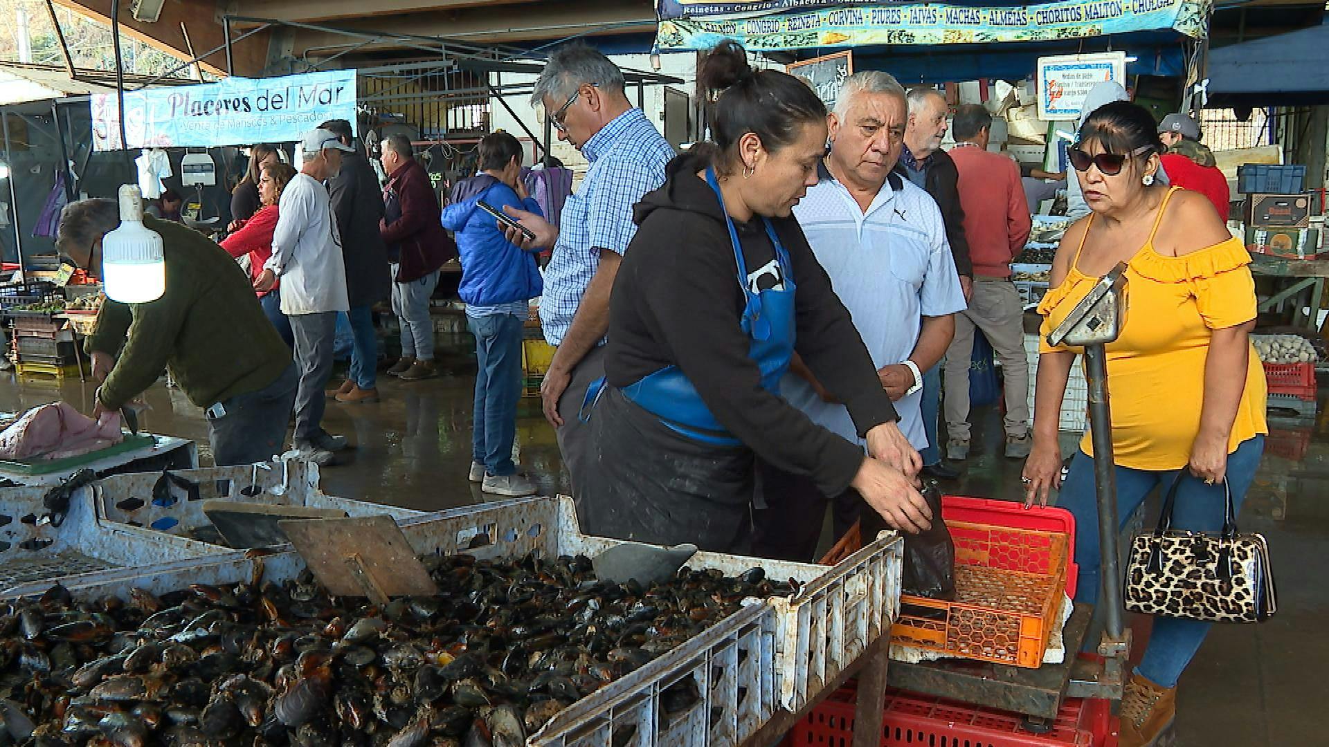 Reineta, merluza y machas son los productos favoritos en la Caleta Portales 