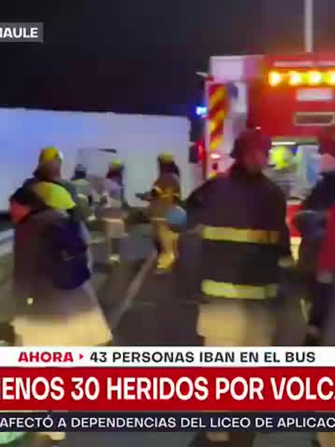 Bomberos confirma la muerte de una persona tras accidente en Villa Alegre