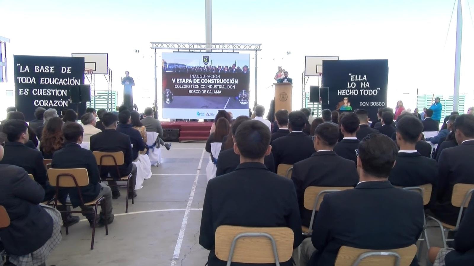 Colegio don Bosco inauguró año escolar con presencia de empresas de la región