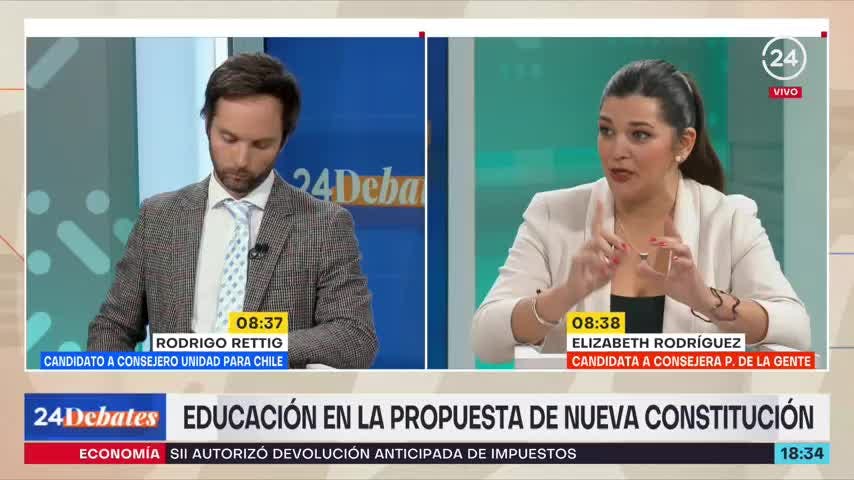 24 Debates: Educación según Elizabeth Rodríguez y Rodrigo Rettig