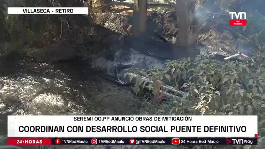 Puente en mal estado amanece quemado en Retiro