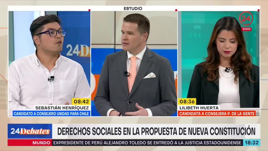24 Debates: Derechos sociales según LIlibeth Huerta y Sebastián Henríquez