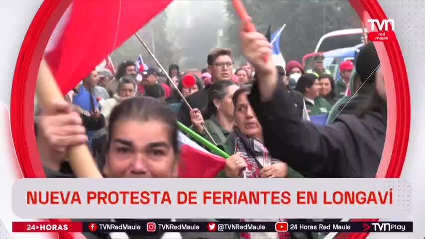 Nueva protesta de feriantes en Longaví