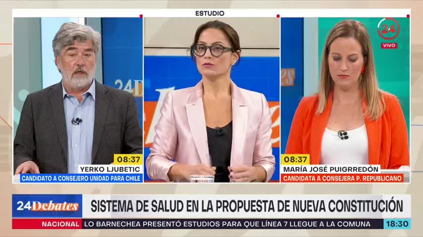 24 Debates: Sistema de Salud según María José Puigrredón y Yerko Ljubetic