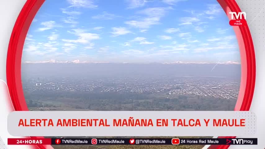 Alerta ambiental regirá mañana en Talca y Maule
