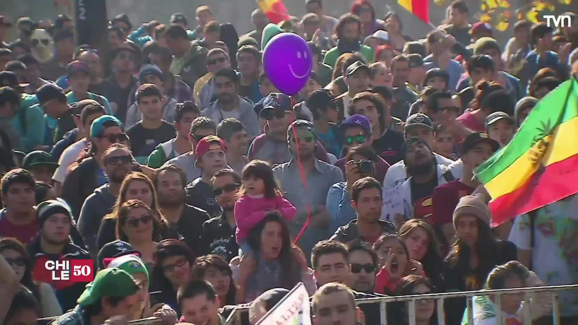Marcha masiva por la marihuana en 2014