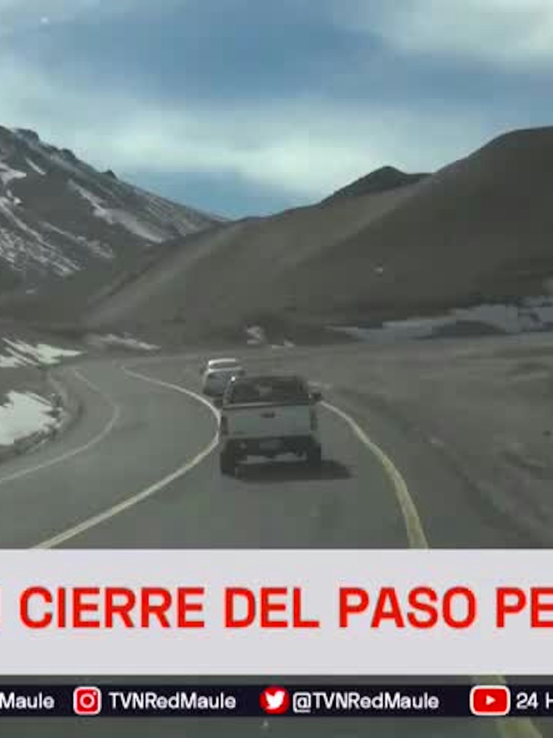 Decretan cierre del Paso Pehuenche