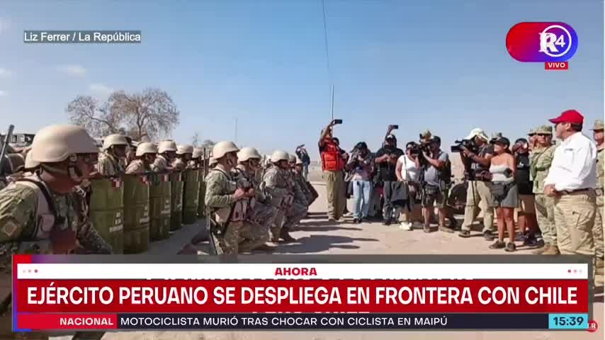 Crisis migratoria: ejército de Péru se despliega por la frontera con Chile