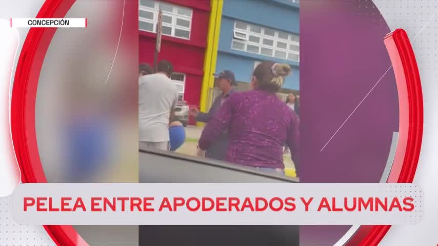 Violenta pelea afuera de colegio en Concepción