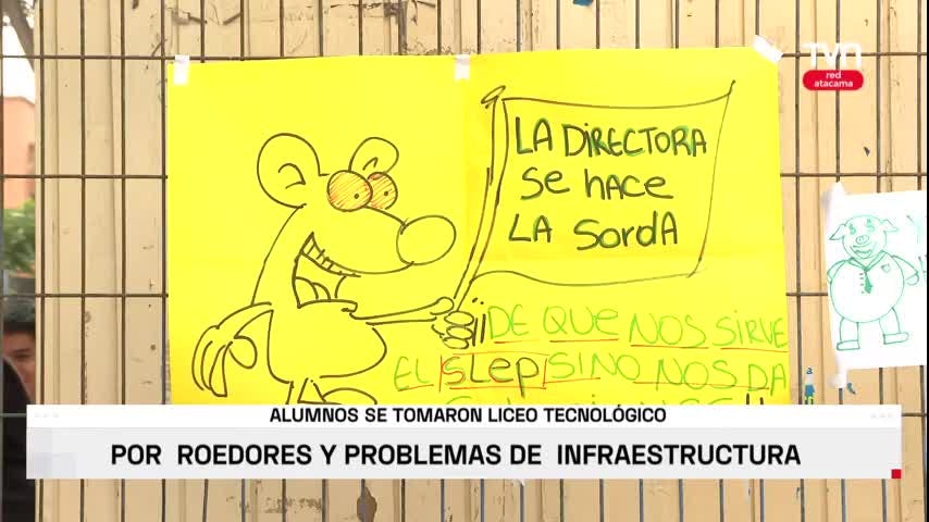 Copiapó: alumnos se tomaron Liceo Tecnológico