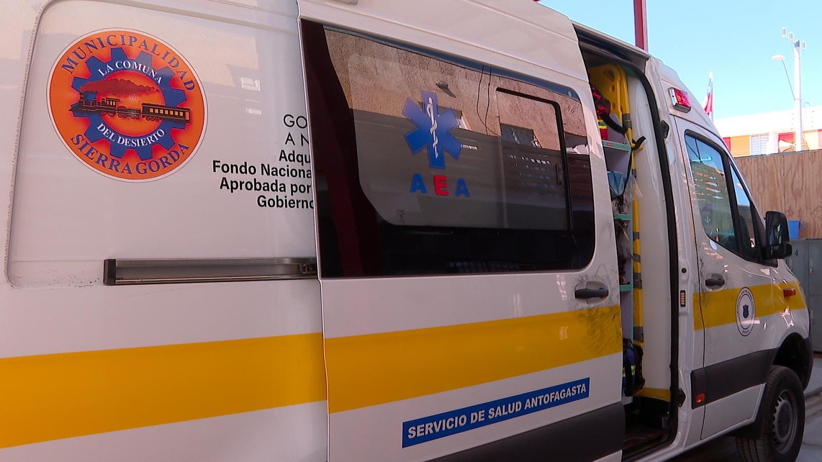Investigan robo de ambulancia desde la posta de Baquedano 