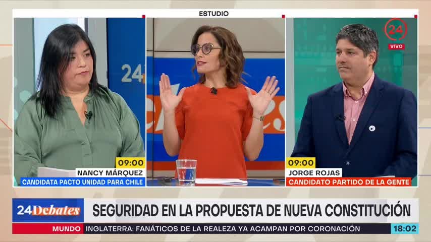 24 Debates: Seguridad según Jorge Rojas y Nancy Márquez