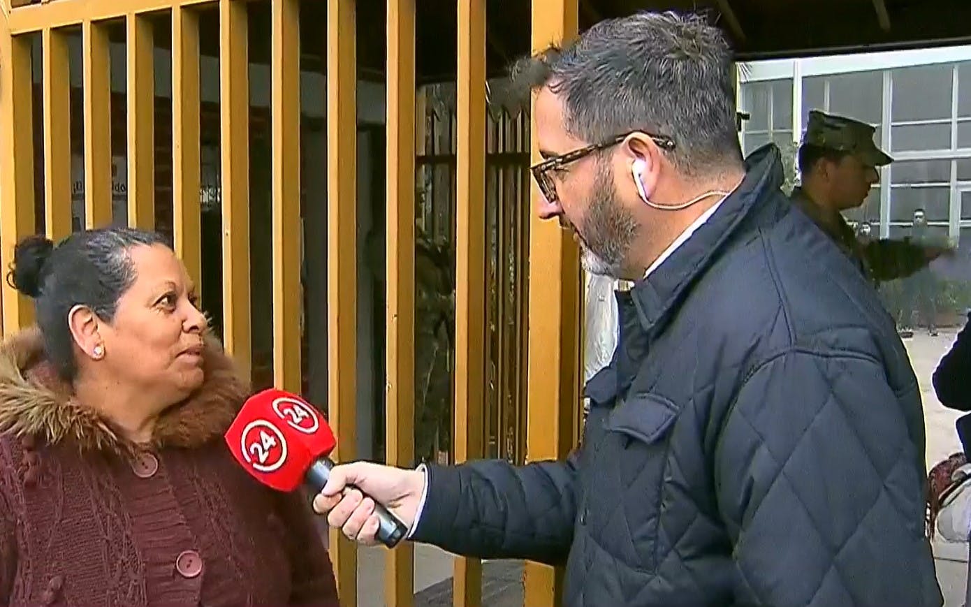 Con mucho frío en Maipú: Eduardo Fuentes nos informa para Chile Elige