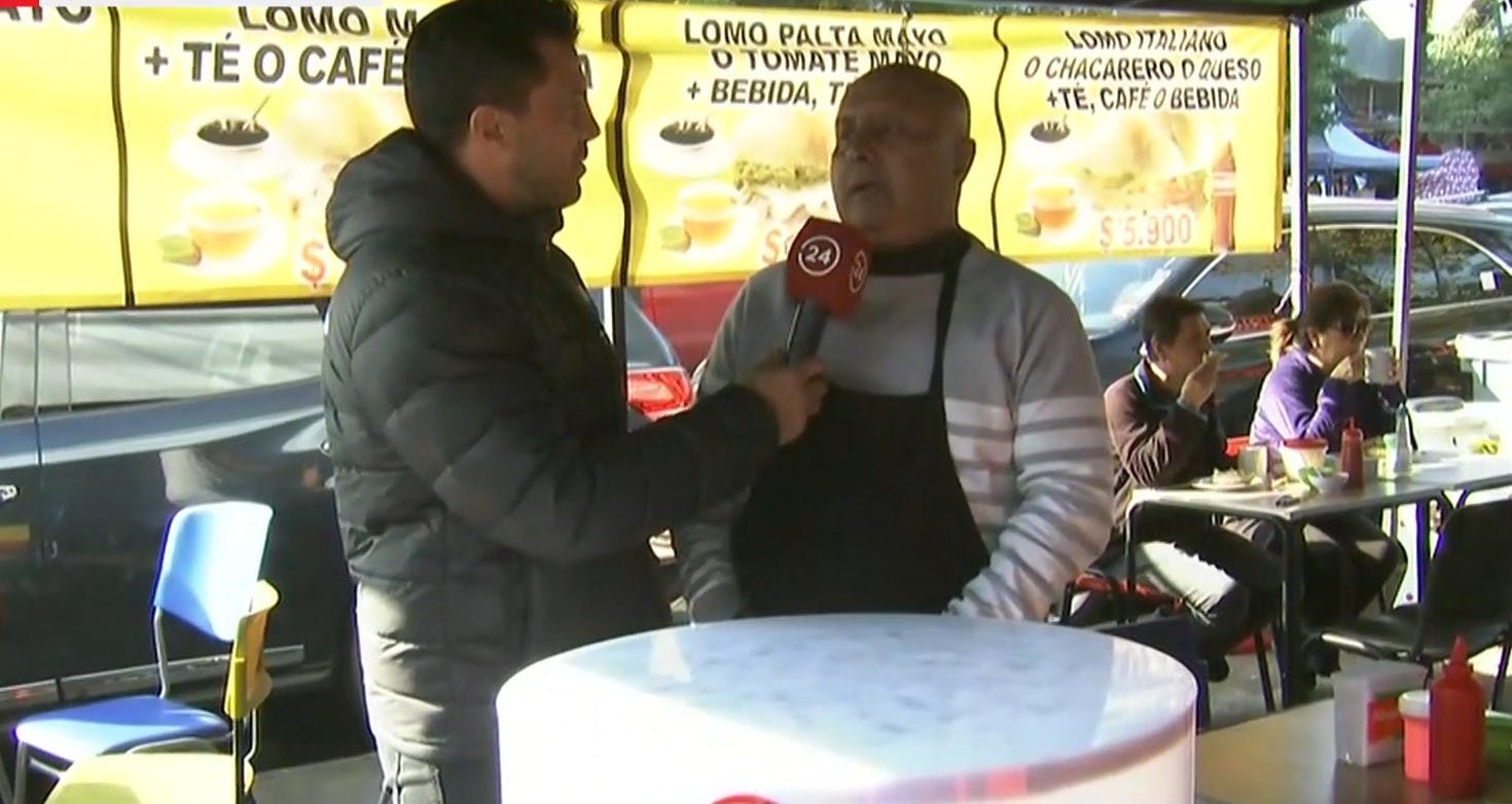 Simón Oliveros se toma el barrio Franklin en estas elecciones