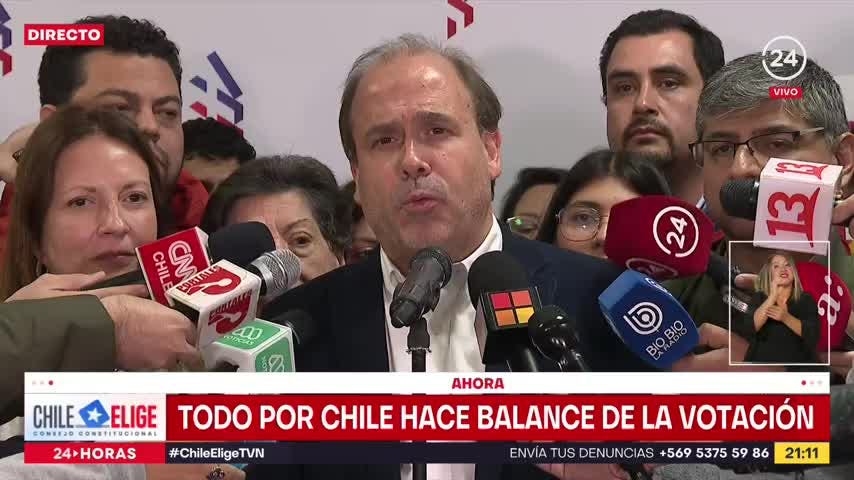 Undurraga realiza balance luego de baja votación de Todo por Chile