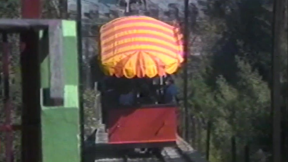 Un viaje por el funicular del Parquemet en 1979