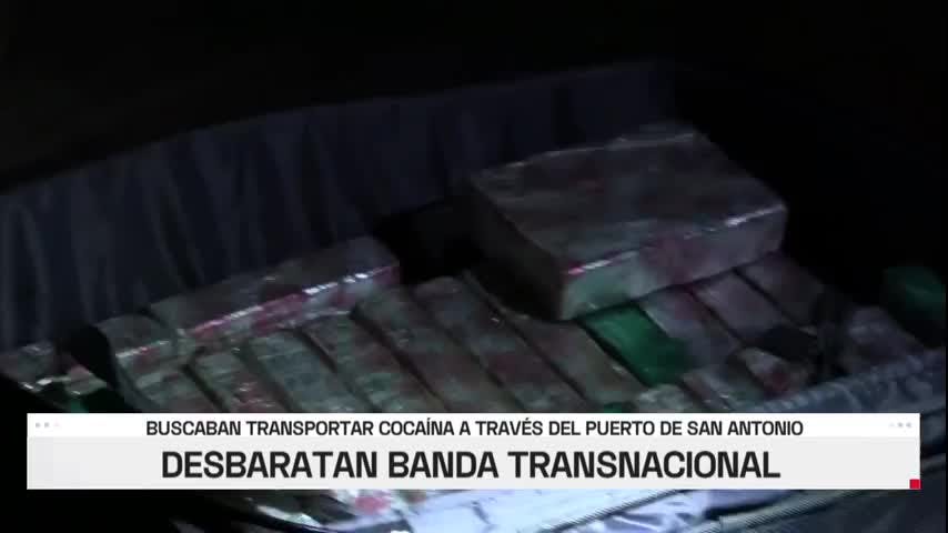 Desbaratan banda transnacional que buscaba transportar droga desde el puerto de San Antonio