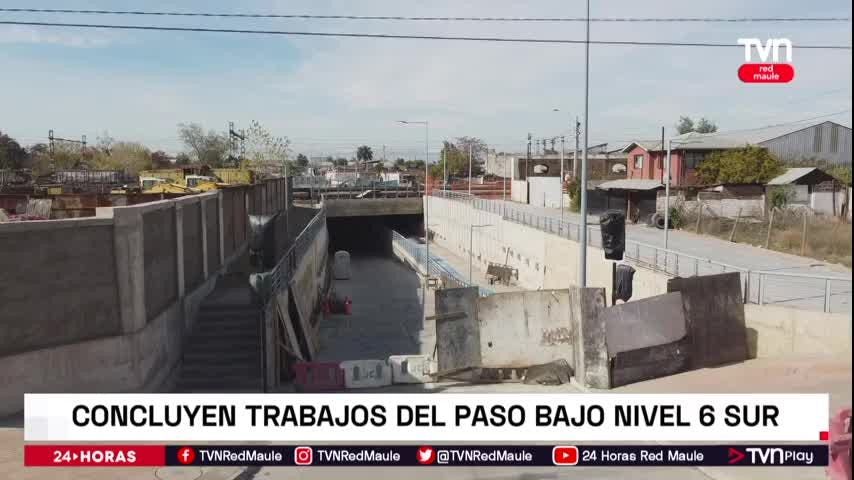 Concluyen trabajos del Paso Bajo Nivel 6 Sur