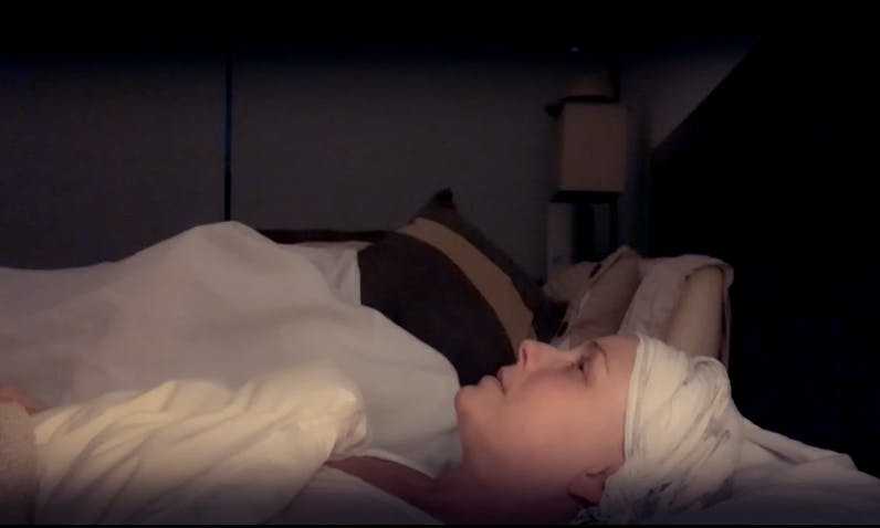 La primera quimioterapia de Claudia Conserva