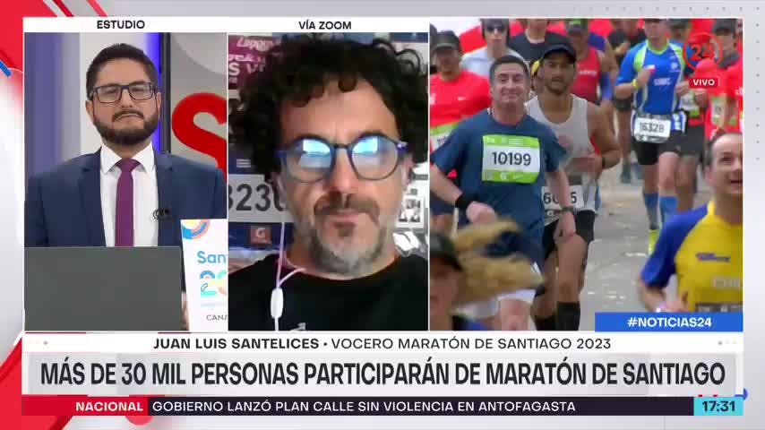 Juan Luis Santelices, vocero Maratón de Santiago: Tenemos un total de 30 mil inscritos y la participación femenina aumentó