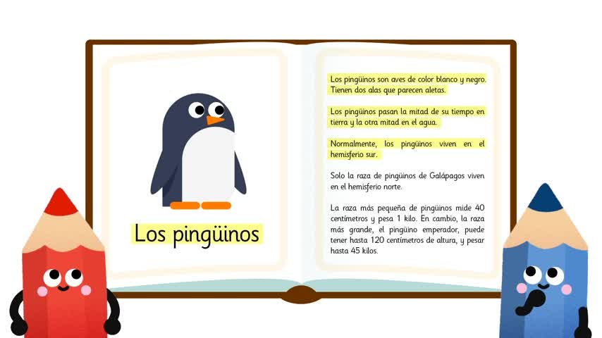 Buscar información explicita - Los Pingüinos