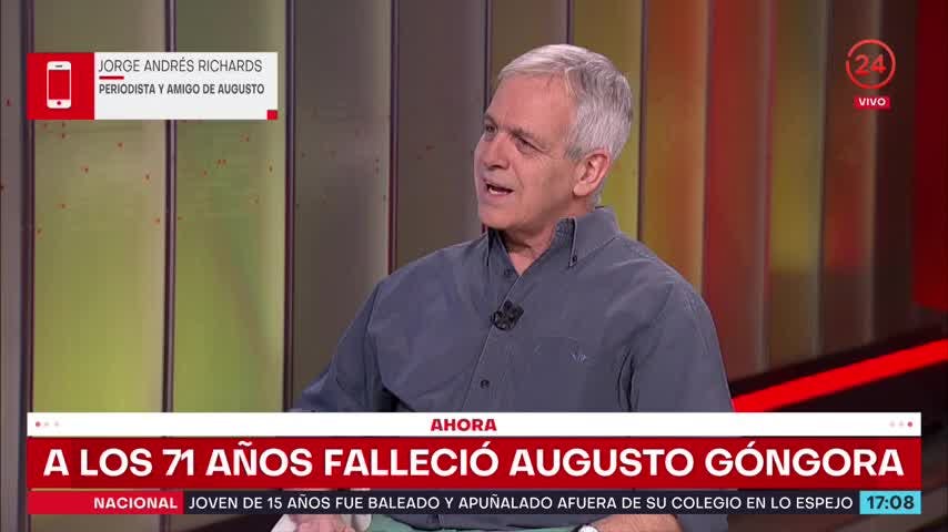 Amigo de Augusto Góngora: “Rindo homenaje a Paulina Urrutia, ella se consagró a él”