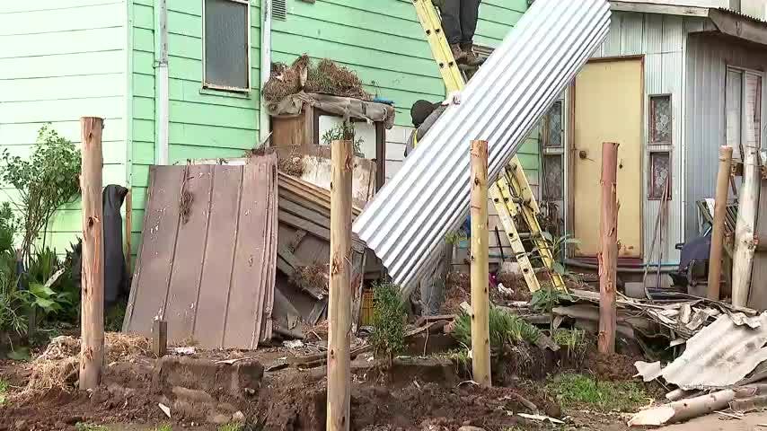 Cerca de 50 casas afectadas por fuertes vientos