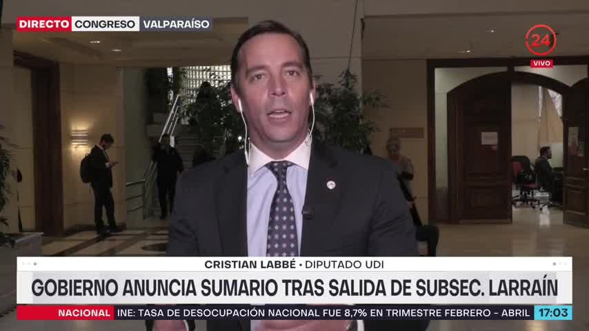 Diputado Labbé y polémica Larraín-Jara: “Necesitamos que expliquen quién está mintiendo”