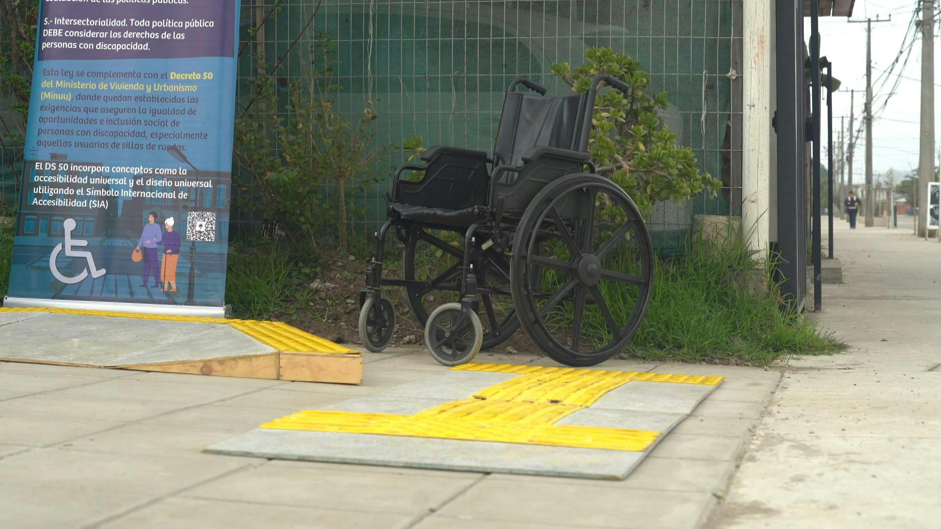 Inauguran en Llolleo veredas inclusivas para el tránsito seguro de los vecinos